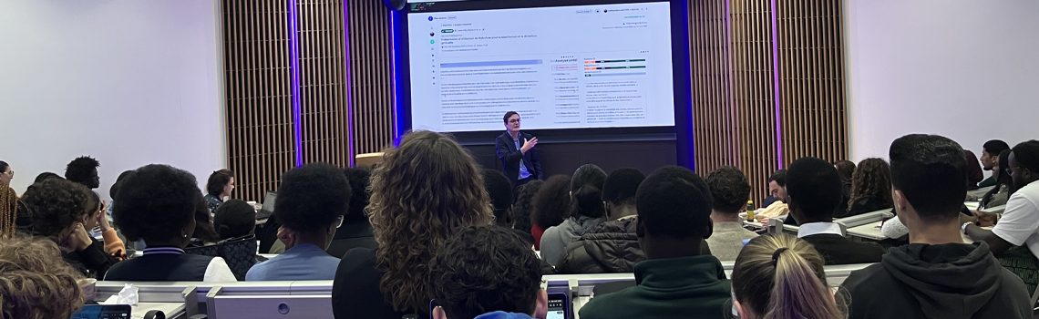 Conférence IA & Entrepreneuriat – Nathan Bonnet à IGENSIA School of Business (ex ESAM) Paris
